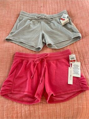 2 Pairs!!  Central Park Women's Pink and Gray Shorts
